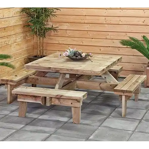 Dagaanbieding Picknicktafel vierkant